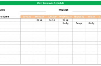 Wmployee work schedule maker