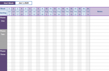 Project Schedule Template