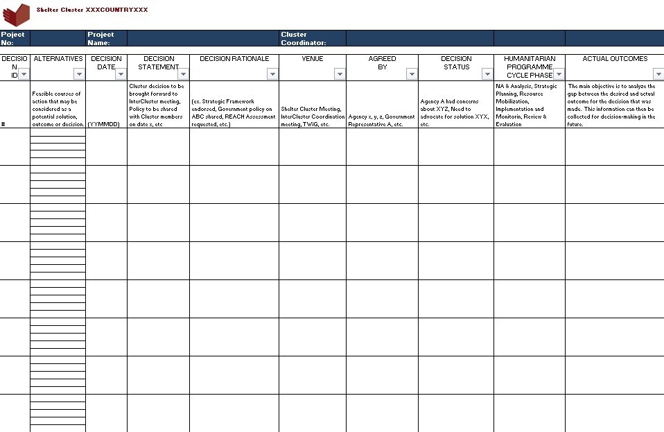 13+ Free Decision Log Templates [Excel+Word+PDF]