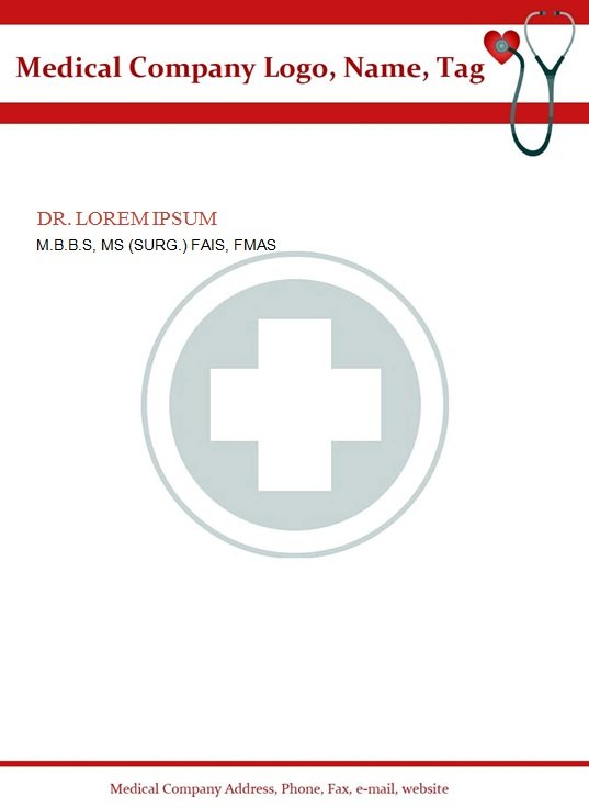 12+ Free Doctor Letterhead Templates [Word, PDF]