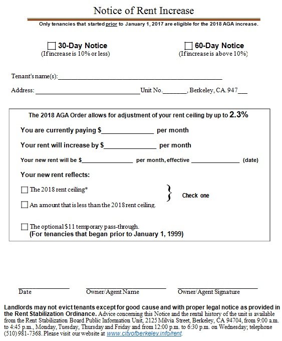 rent increase notice template 15