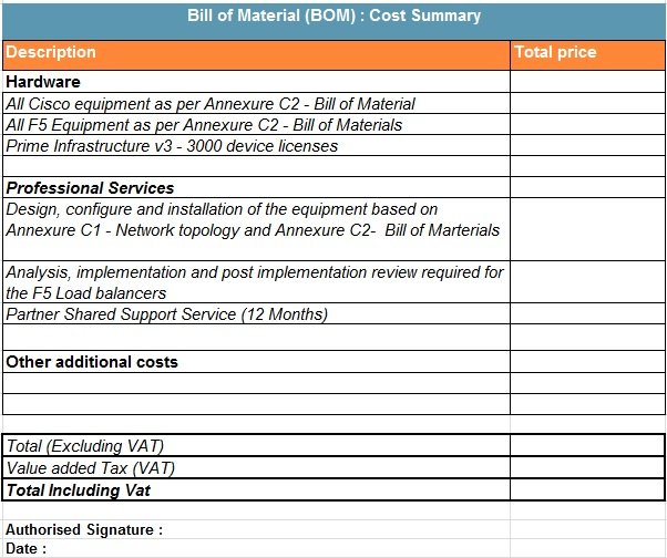 29+ Free Editable Bill Of Material Templates [Excel+Word] - Excel Templates