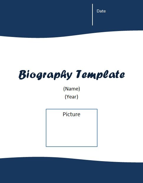 biography template 4