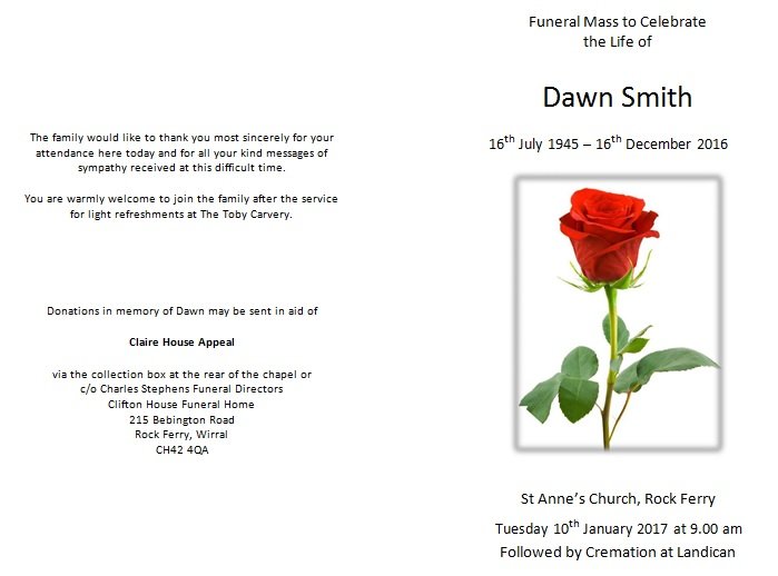 funeral program template 5