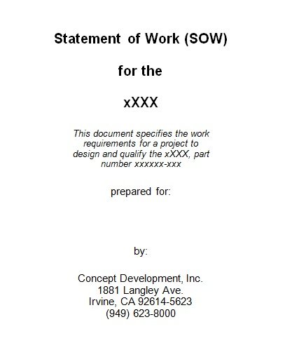 30+ Free Great Statement of Work Templates [MS Word]