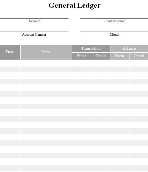 30+ Best General Ledger Templates [Excel / Word]